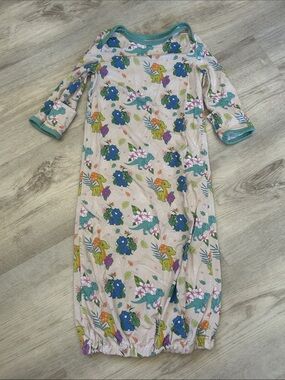 Coco Moon Hawaii Tropical Dinosaur Bamboo Layette Gown